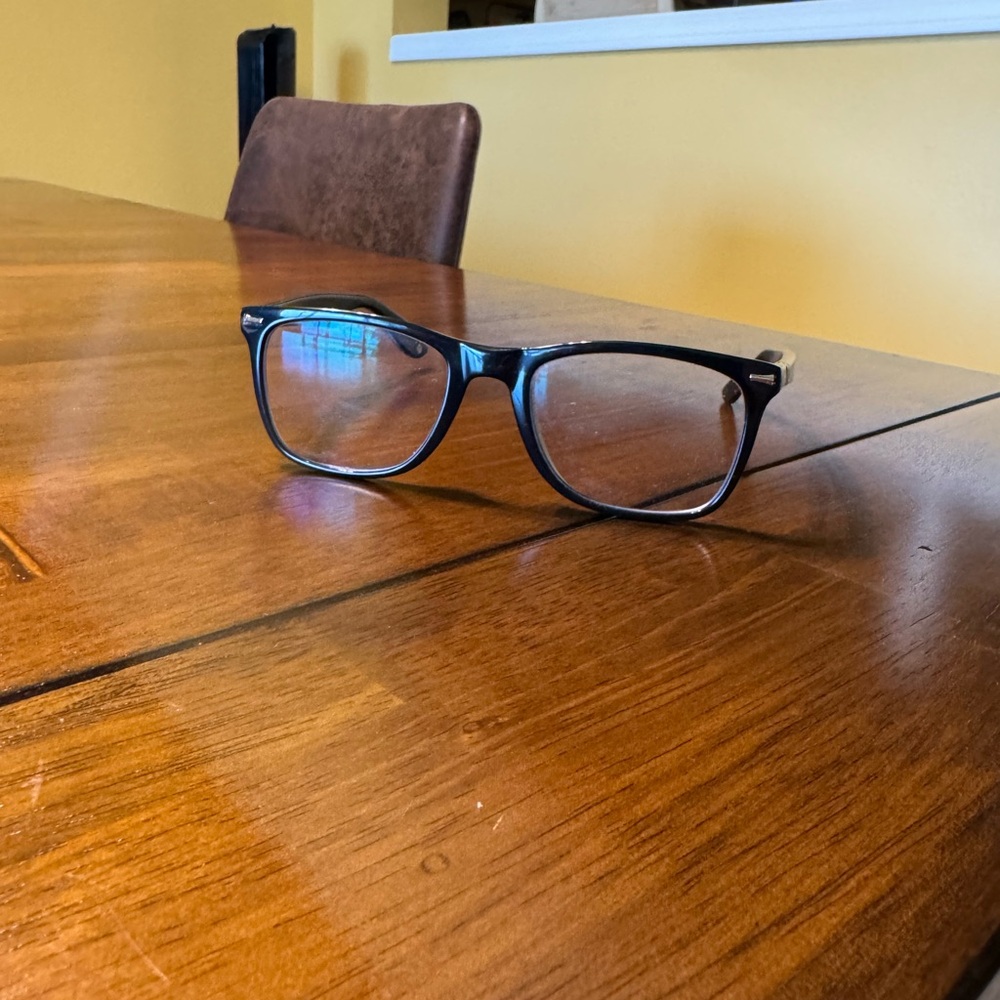 Muse Gilford Black Rectangle 39-P9417 Eyeglasses Frames 53-20-145